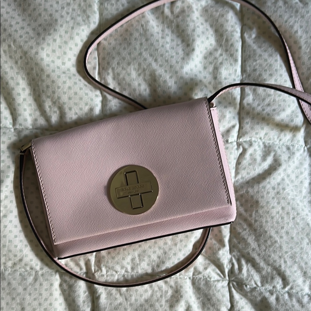 Kate Spade pink Crossbody Bag with Signature Emblem